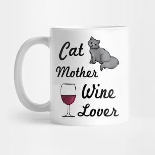 Cat Mother Wine Lover Mug